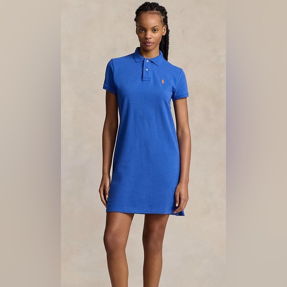Polo Ralph Lauren Dresses & Skirts - Polo Ralph Lauren Gray & White Striped Shirt Dress Medium EUC